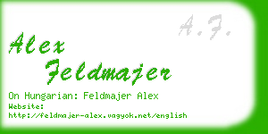 alex feldmajer business card